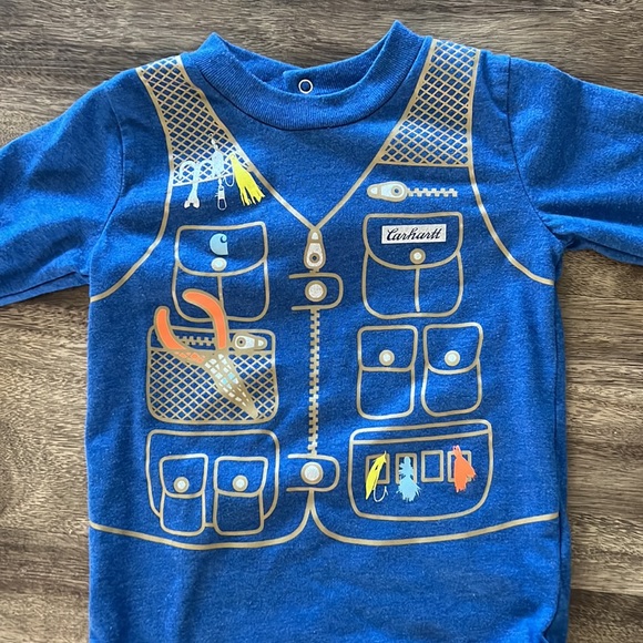 Blue carhartt fishing tackle onsie - Picture 5 of 9